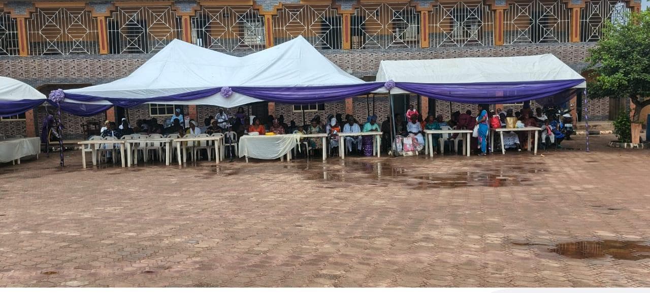 The school building at Owode Yewa during a campus event