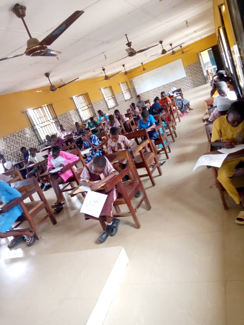 Students seated for an examination
